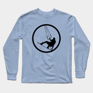 Kiteboarding grab maneuver Long Sleeve T-Shirt